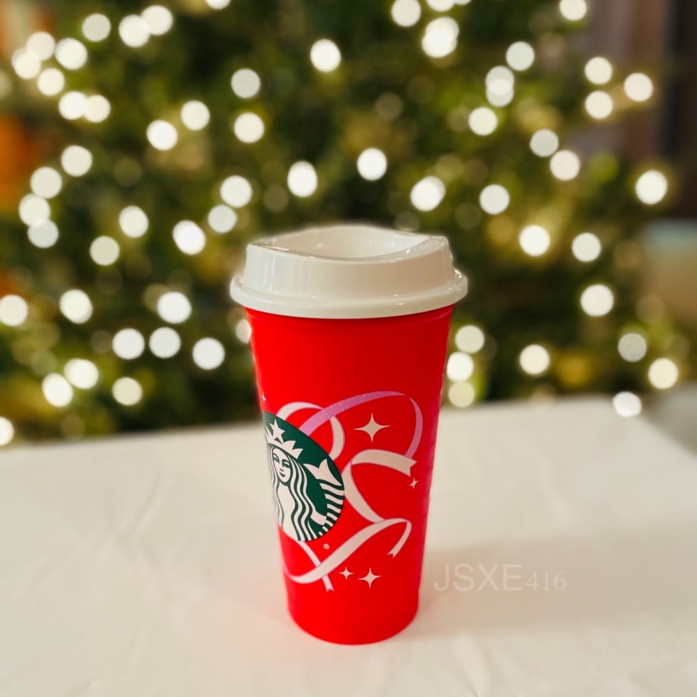 Starbucks 2021 Red Reusable Cup Day Holiday Travel Mug - Picture 3 of 6